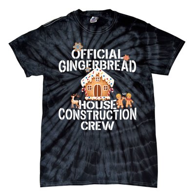 Gingerbread House Construction Crew Decorating Tie-Dye T-Shirt