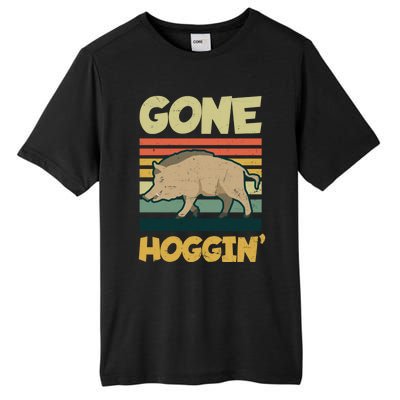 Gone Hoggin Design Boar Hunting Gift Tall Fusion ChromaSoft Performance T-Shirt