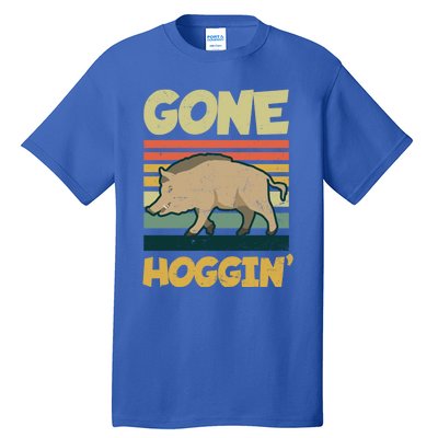 Gone Hoggin Design Boar Hunting Gift Tall T-Shirt