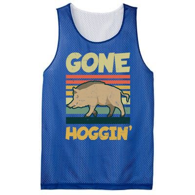 Gone Hoggin Design Boar Hunting Gift Mesh Reversible Basketball Jersey Tank