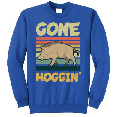 Gone Hoggin Design Boar Hunting Gift Tall Sweatshirt