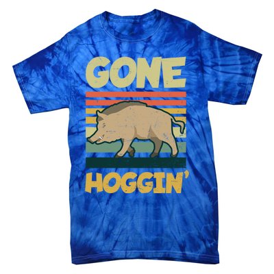 Gone Hoggin Design Boar Hunting Gift Tie-Dye T-Shirt