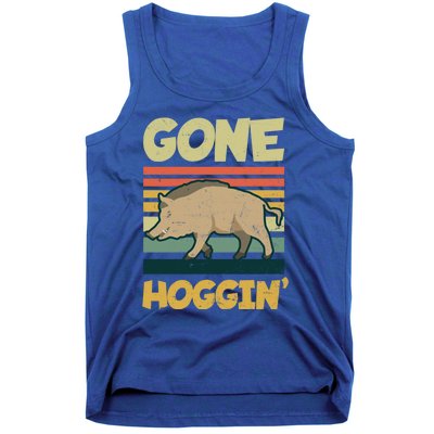 Gone Hoggin Design Boar Hunting Gift Tank Top