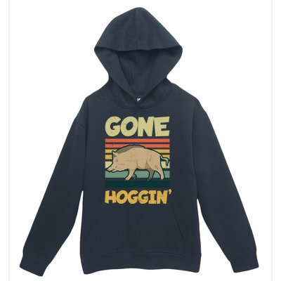 Gone Hoggin Design Boar Hunting Gift Urban Pullover Hoodie