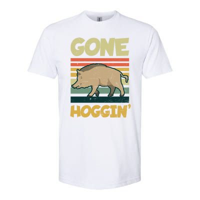 Gone Hoggin Design Boar Hunting Gift Softstyle CVC T-Shirt