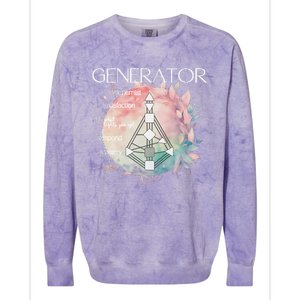 Generators Human Design Gift Pastel Aura Colorblast Crewneck Sweatshirt