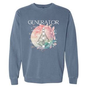 Generators Human Design Gift Pastel Aura Garment-Dyed Sweatshirt