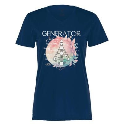 Generators Human Design Gift Pastel Aura Women's Momentum V-Neck T-Shirt