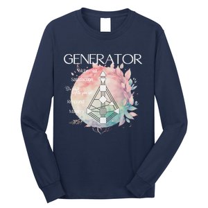 Generators Human Design Gift Pastel Aura Long Sleeve Shirt