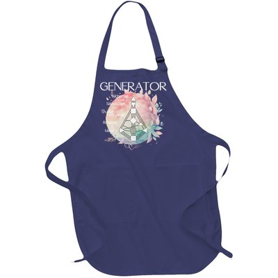 Generators Human Design Gift Pastel Aura Full-Length Apron With Pockets