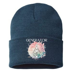 Generators Human Design Gift Pastel Aura Sustainable Knit Beanie