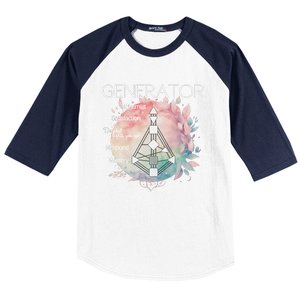 Generators Human Design Gift Pastel Aura Baseball Sleeve Shirt