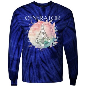 Generators Human Design Gift Pastel Aura Tie-Dye Long Sleeve Shirt