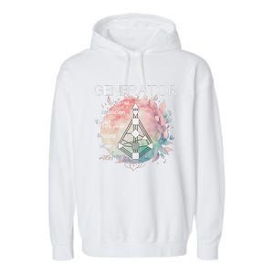 Generators Human Design Gift Pastel Aura Garment-Dyed Fleece Hoodie