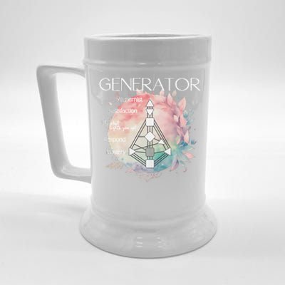 Generators Human Design Gift Pastel Aura Beer Stein