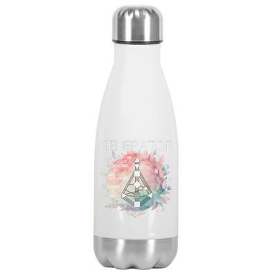 Generators Human Design Gift Pastel Aura Stainless Steel Insulated Water Bottle