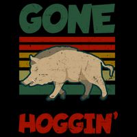 Gone Hoggin Design Boar Hunting Gift Drawstring Bag