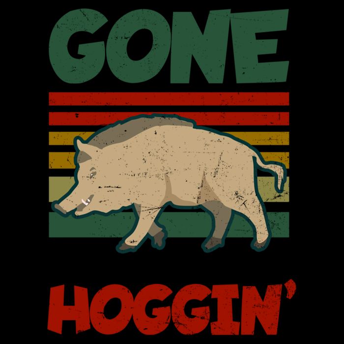Gone Hoggin Design Boar Hunting Gift Drawstring Bag