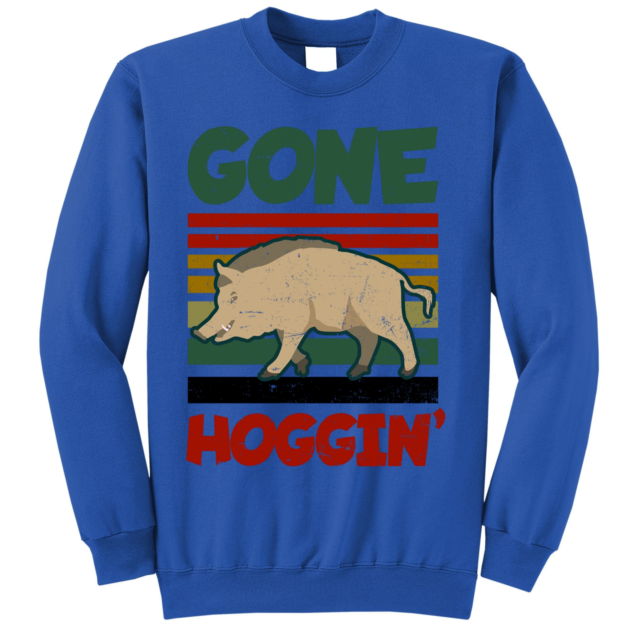 Gone Hoggin Design Boar Hunting Gift Sweatshirt