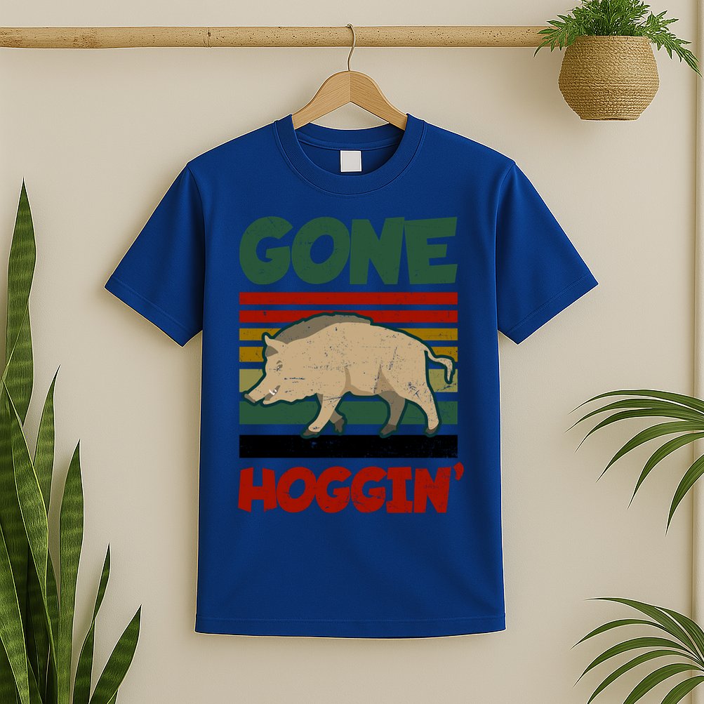 Gone Hoggin Design Boar Hunting Gift T-Shirt