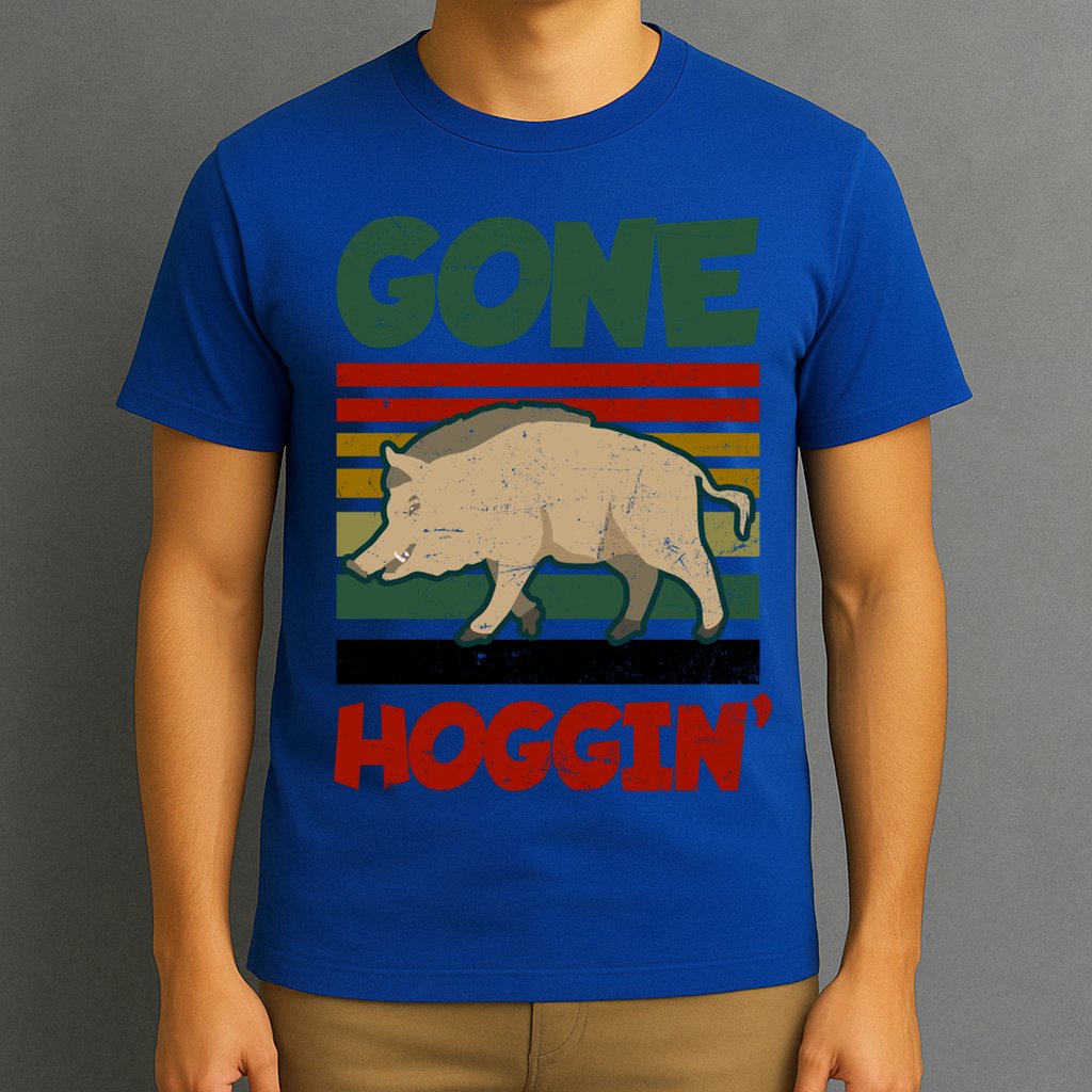 Gone Hoggin Design Boar Hunting Gift T-Shirt