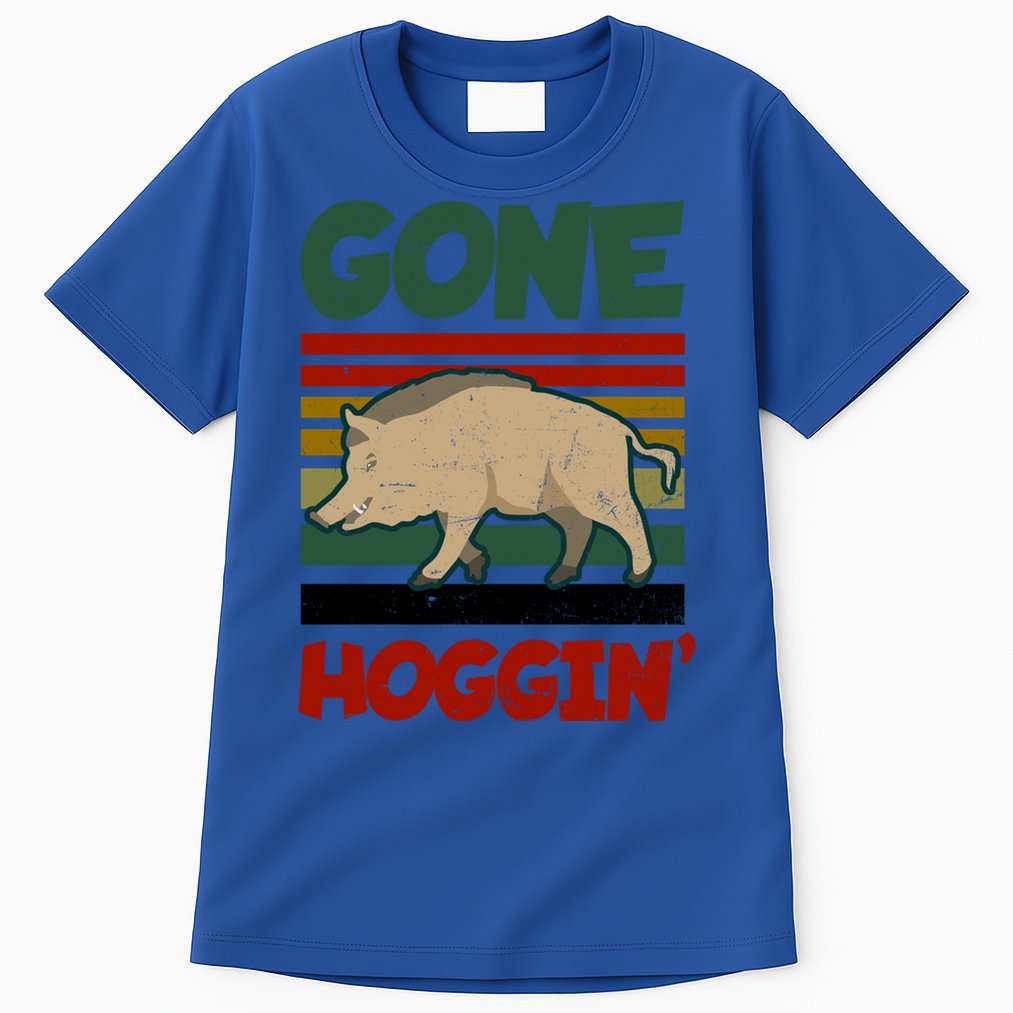 Gone Hoggin Design Boar Hunting Gift Tall T-Shirt