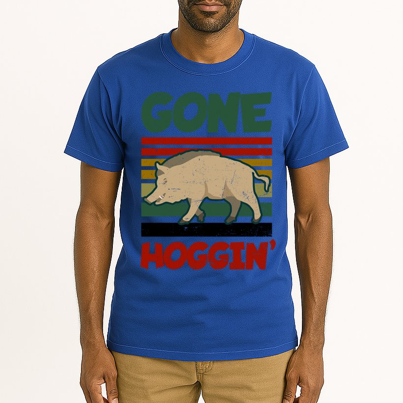 Gone Hoggin Design Boar Hunting Gift Tall T-Shirt