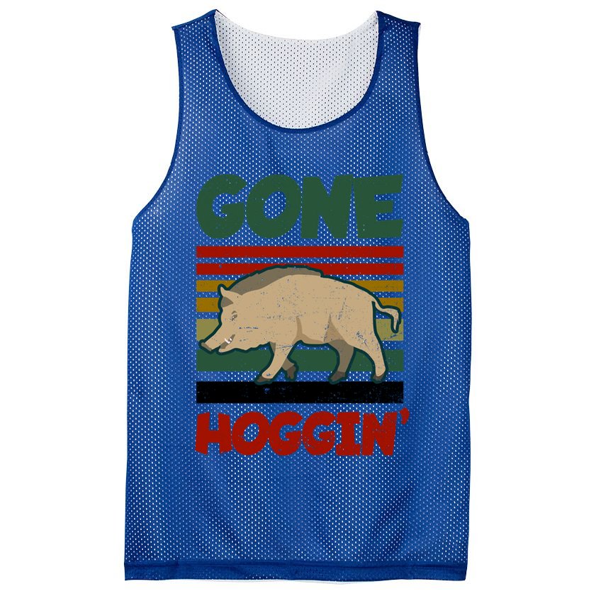 Gone Hoggin Design Boar Hunting Gift Mesh Reversible Basketball Jersey Tank