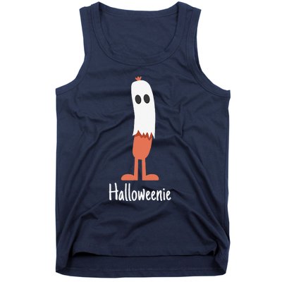 Ghost Hot Dog Halloweenie Costume Funny Food Halloween Gift Tank Top