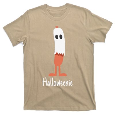 Ghost Hot Dog Halloweenie Costume Funny Food Halloween Gift T-Shirt