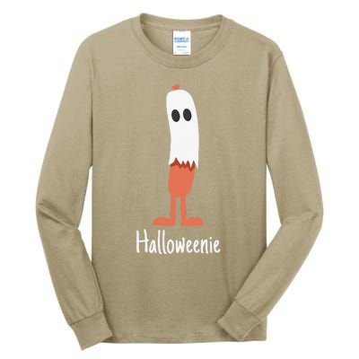 Ghost Hot Dog Halloweenie Costume Funny Food Halloween Gift Tall Long Sleeve T-Shirt