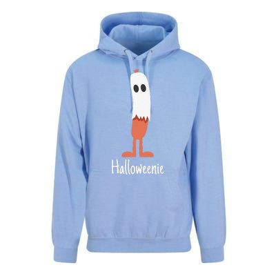 Ghost Hot Dog Halloweenie Costume Funny Food Halloween Gift Unisex Surf Hoodie