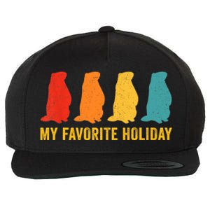 Ground Hog Day Shirt Decorations Costume Woodchuck Wool Snapback Cap