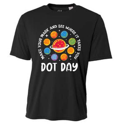 Groovy Happy Dot Day 2024 Colorful Polka Dot Cooling Performance Crew T-Shirt