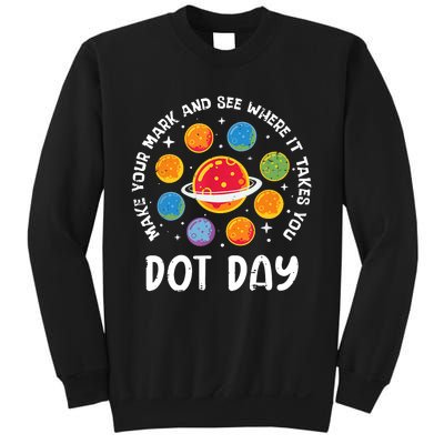 Groovy Happy Dot Day 2024 Colorful Polka Dot Sweatshirt