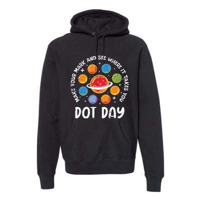 Groovy Happy Dot Day 2024 Colorful Polka Dot Premium Hoodie