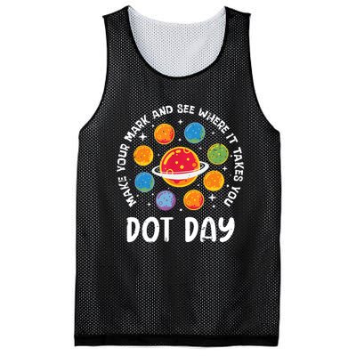 Groovy Happy Dot Day 2024 Colorful Polka Dot Mesh Reversible Basketball Jersey Tank