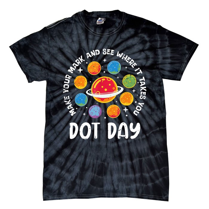 Groovy Happy Dot Day 2024 Colorful Polka Dot Tie-Dye T-Shirt