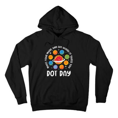 Groovy Happy Dot Day 2024 Colorful Polka Dot Tall Hoodie