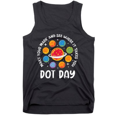 Groovy Happy Dot Day 2024 Colorful Polka Dot Tank Top