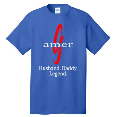 Gamer Husband Daddy Legend Dad Novelty Gamers Cool Gift Tall T-Shirt