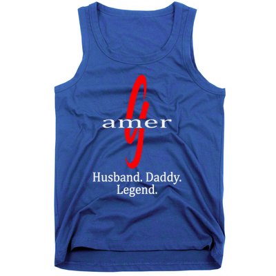 Gamer Husband Daddy Legend Dad Novelty Gamers Cool Gift Tank Top