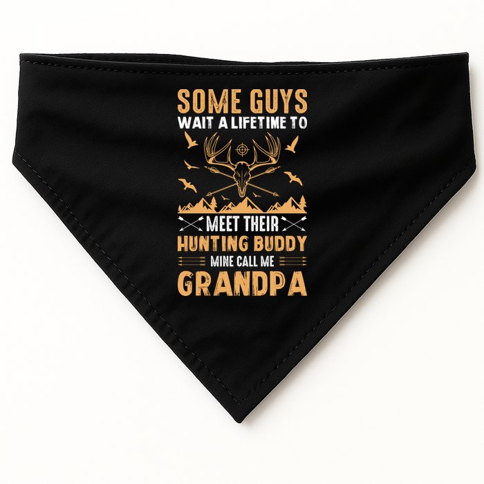 Grandpa Hunting Design USA-Made Doggie Bandana