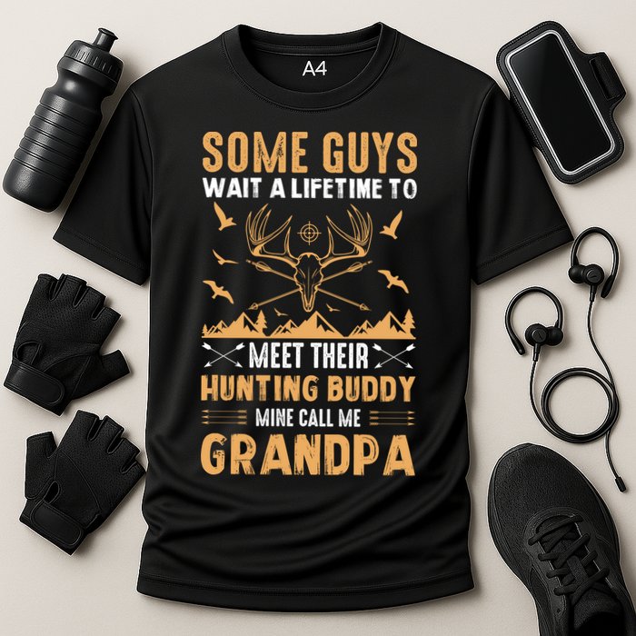 Grandpa Hunting Design Cooling Performance Crew T-Shirt