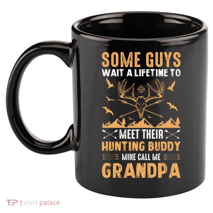 Grandpa Hunting Design 11oz C Handle Ceramic Mug