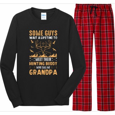 Grandpa Hunting Design Long Sleeve Pajama Set