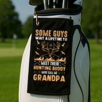 Grandpa Hunting Design Golf Towel