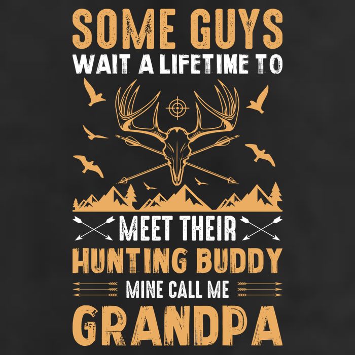 Grandpa Hunting Design Golf Towel