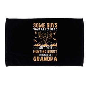 Grandpa Hunting Design Microfiber Hand Towel