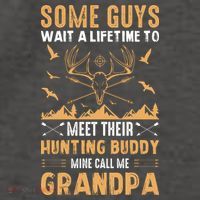 Grandpa Hunting Design Vector Backpack